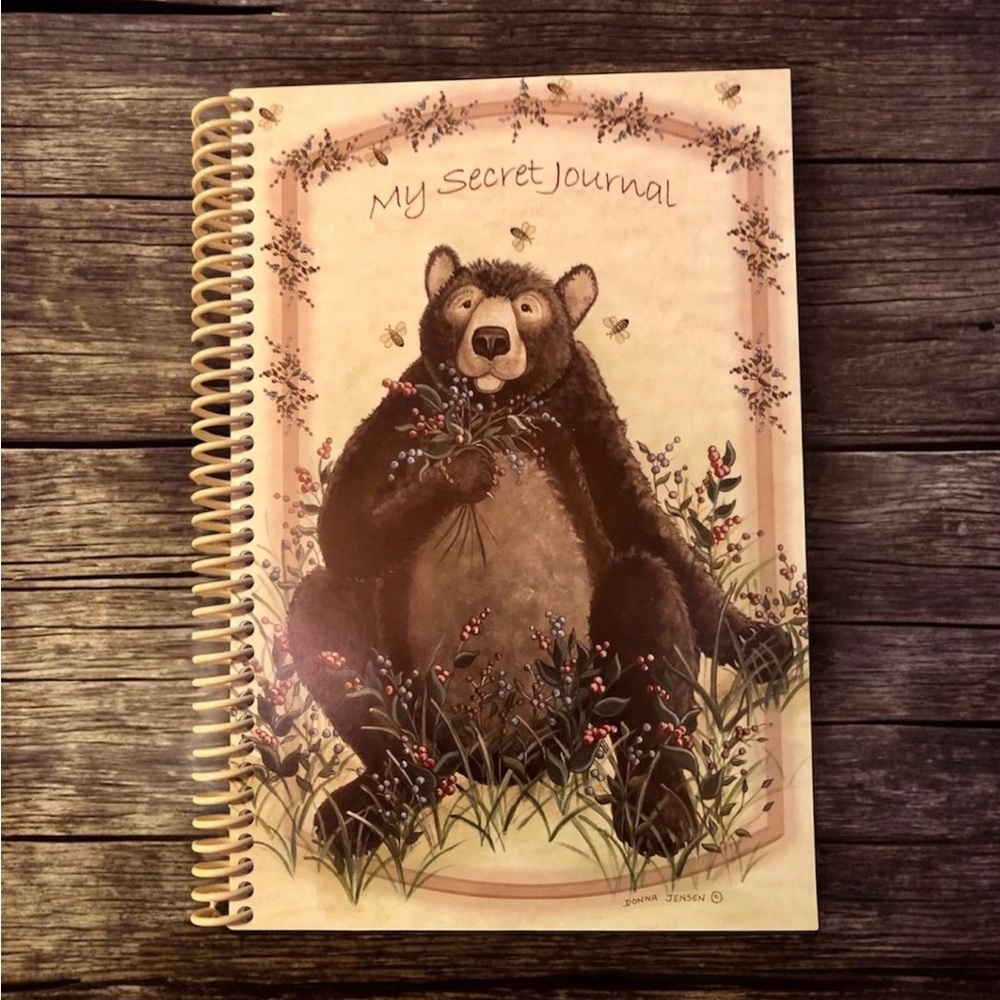 NEW black bear 200 page journal, made in the USA